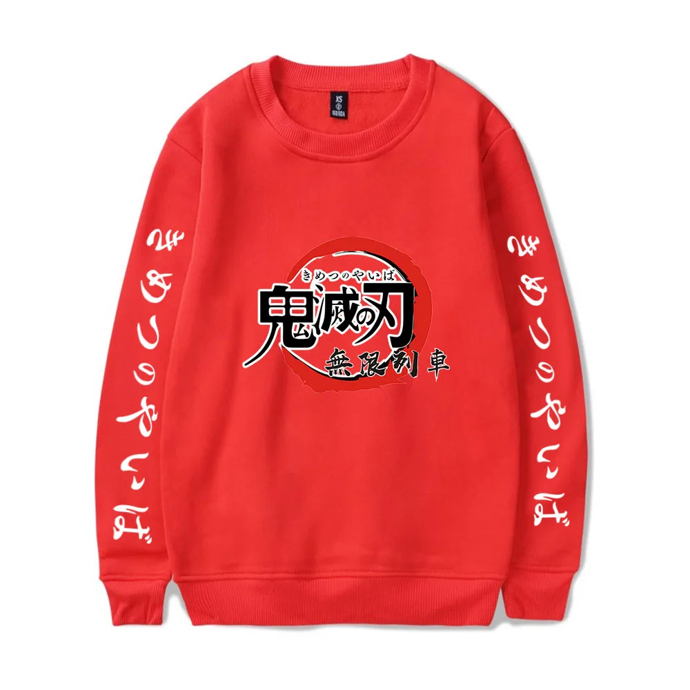 

Толстовка Мужская/женская оверсайз с капюшоном, Повседневная Уличная одежда с аниме «рассекающий демонов», Модный пуловер, осень
