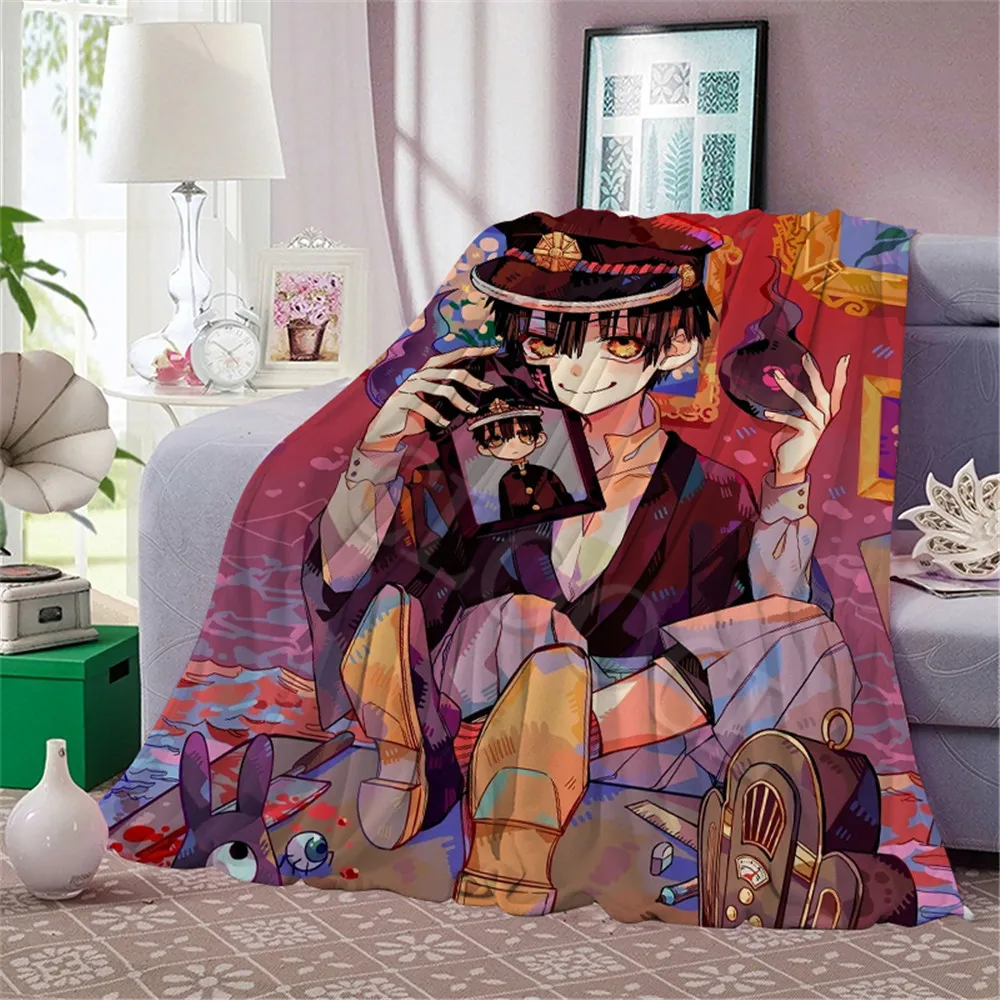

Anime Wc Gebunden Hanako kun Flanell Decke Weiche Warme Decke 3D Drucken Erwachsene Quilt Betten Sofa Weichen Student Decken