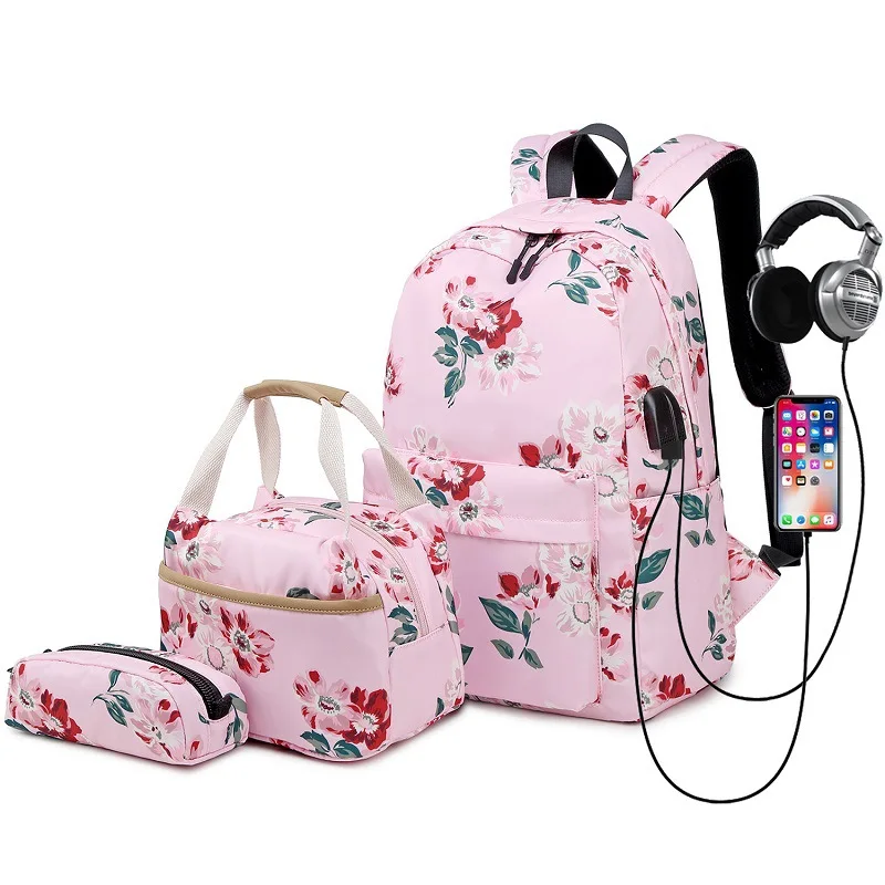 Новинка 2022, женский водонепроницаемый нейлоновый рюкзак для книг для девочек-подростков, рюкзак для ноутбука 15 дюймов, Детский кошелек для ...