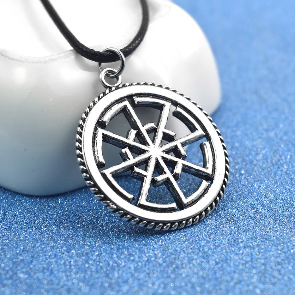 Чандлер античный позолоченный круглый кулон сын солнца солнечные перевые Руны