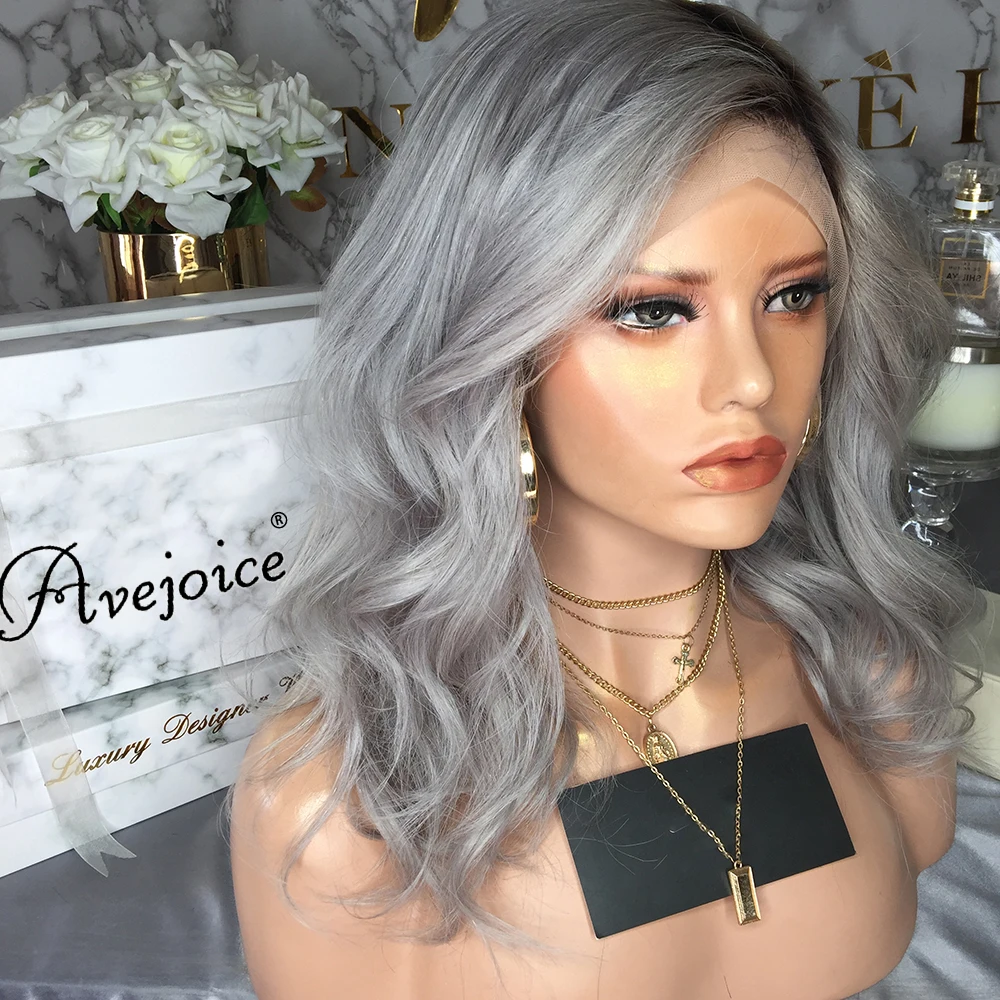 AVEJOICE человеческие волосы бразильские волнистые Remy Выбеленные узлы 150% плотность