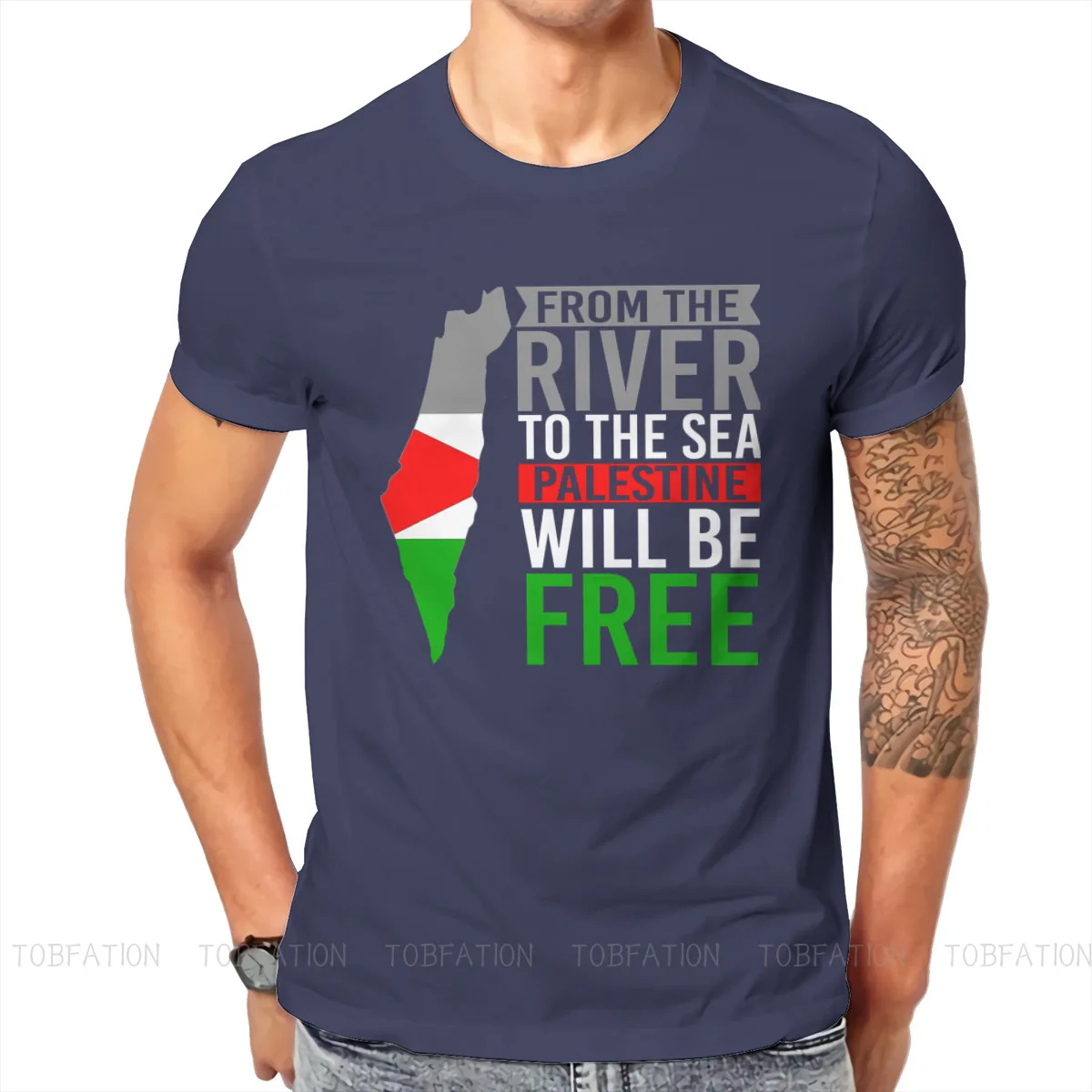 

WILL BE FREE Palestine T Shirt Classic Punk Loose Crewneck TShirt Top sell Harajuku Men's Tops