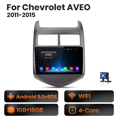 WIFI (1GB-16GB) B AWESAFE для Chevrolet Aveo 2011- автомобильный Радио Мультимедиа Видео плеер gps навигация Нет 2 din 2din DVD Android 8,1 2 ГБ+ 32 ГБ - Цвет: WIFI (1GB-16GB) B