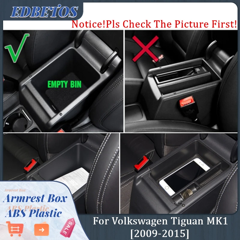 Поддон органайзер центральной консоли + держатель для монет Volkswagen Tiguan MK1 2009 2015 и MK2