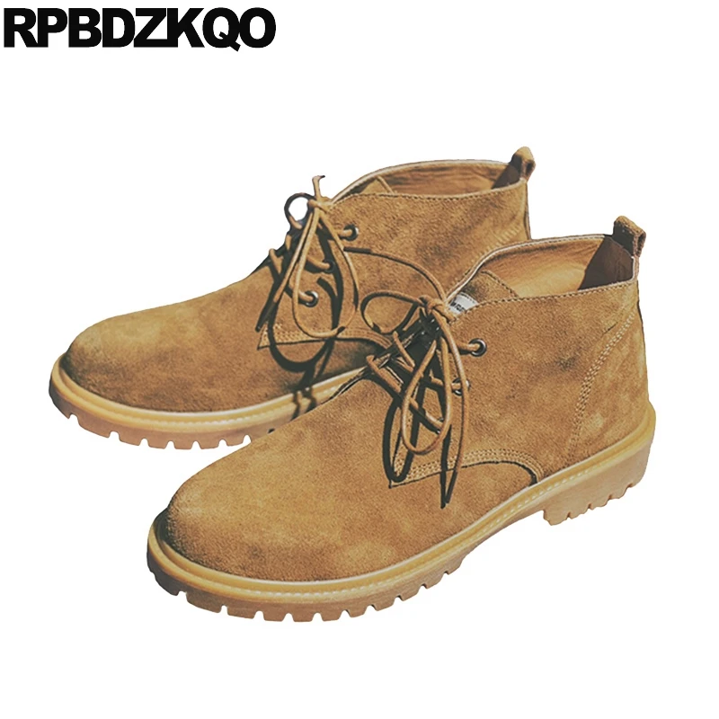 Замшевые меховые Военные боевые Дизайнерские мужские зимние ботинки теплые