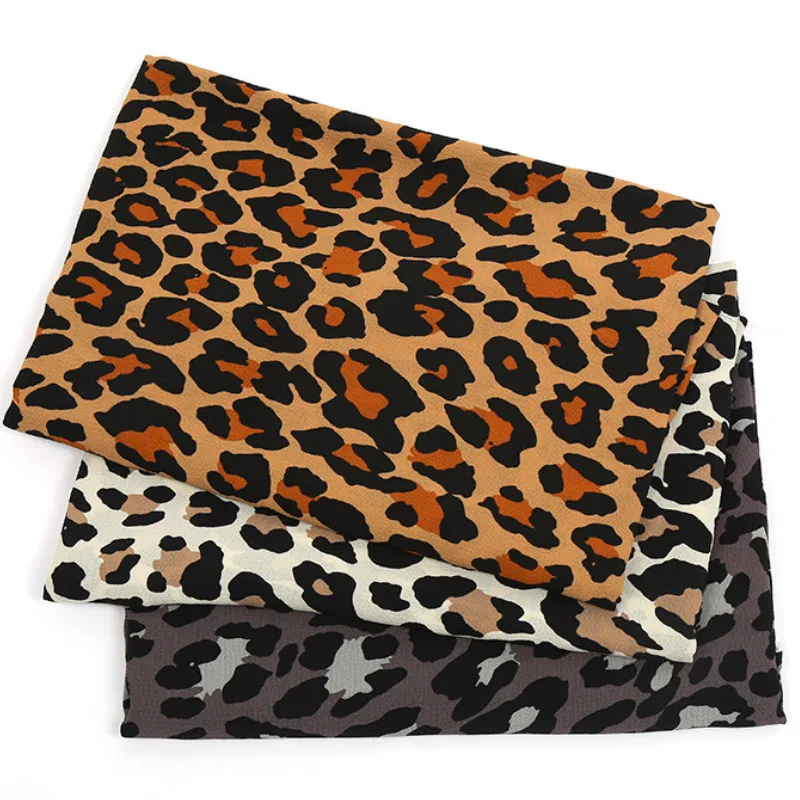 Ткань для рубашки с леопардовым принтом шифоновая ткань рисунком в разобранном
