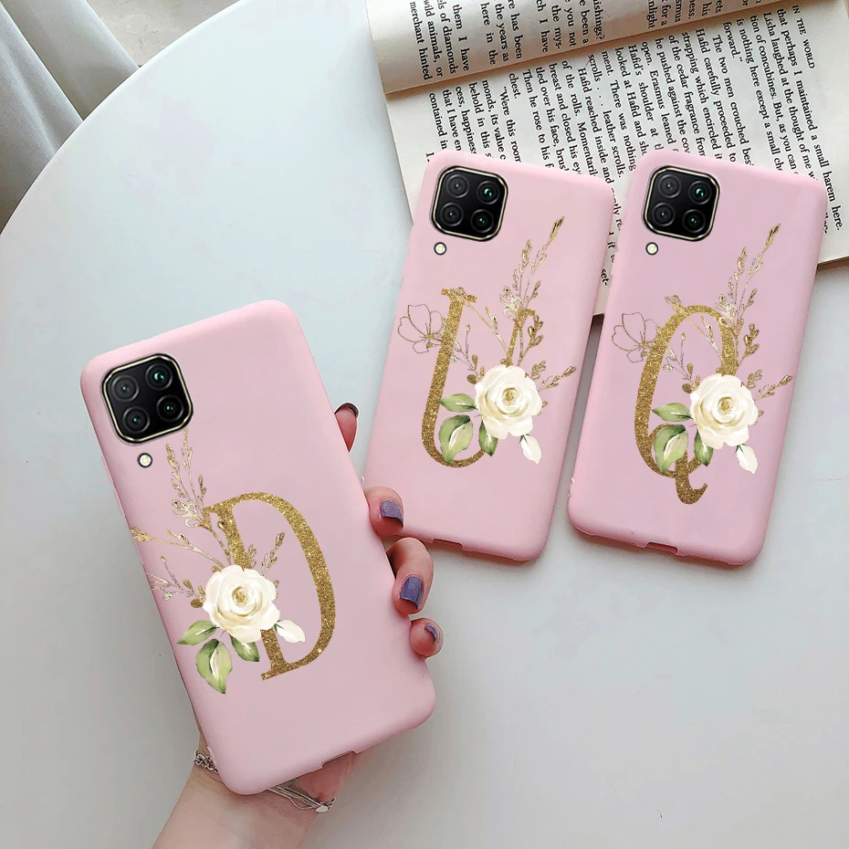 for huawei p40 lite nova 7i case cute letters soft silicone back cover phone case for huawei p40 lite p40lite p 40 lite e cases free global shipping