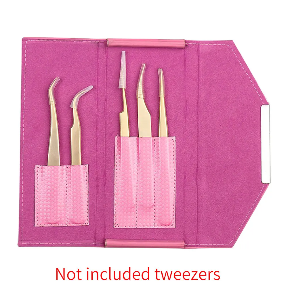 Портативный Пинцет для ресниц из искусственной кожи 5 отделений сумка хранения