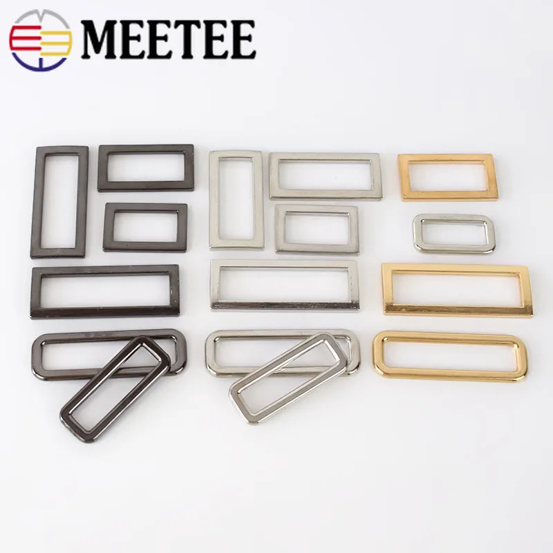 Meetee 10 шт. 20-40 мм металлические аксессуары для багажа с уплотнительным кольцом, сумка с пряжкой, рюкзак «сделай сам», кожаный ремешок для рукоделия, материал для декора