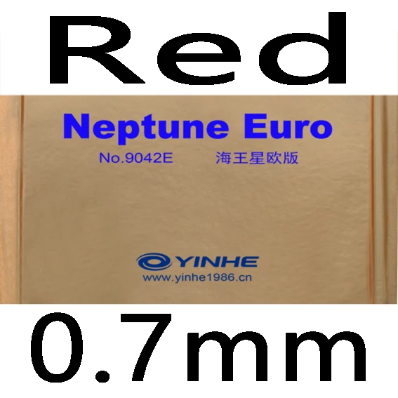 GALAXY YINHE Neptune евро Резина без губки OX topsheet/Резина с губкой - Цвет: red 0.7mm