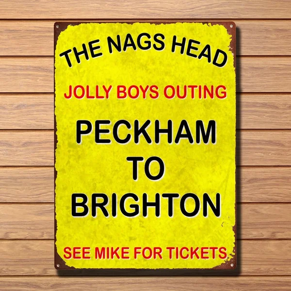 

Jolly Boys Outing Del Boy Only Fools and Horses Metal Plaque Sign Retro Vintage Tin Sign Bar Pub Home Metal Poster