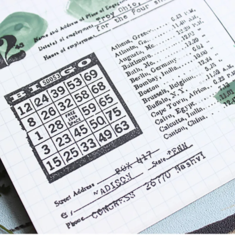 Винтажный прозрачный штамп moodtape для сделай сам Скрапбукинг/фотоальбом