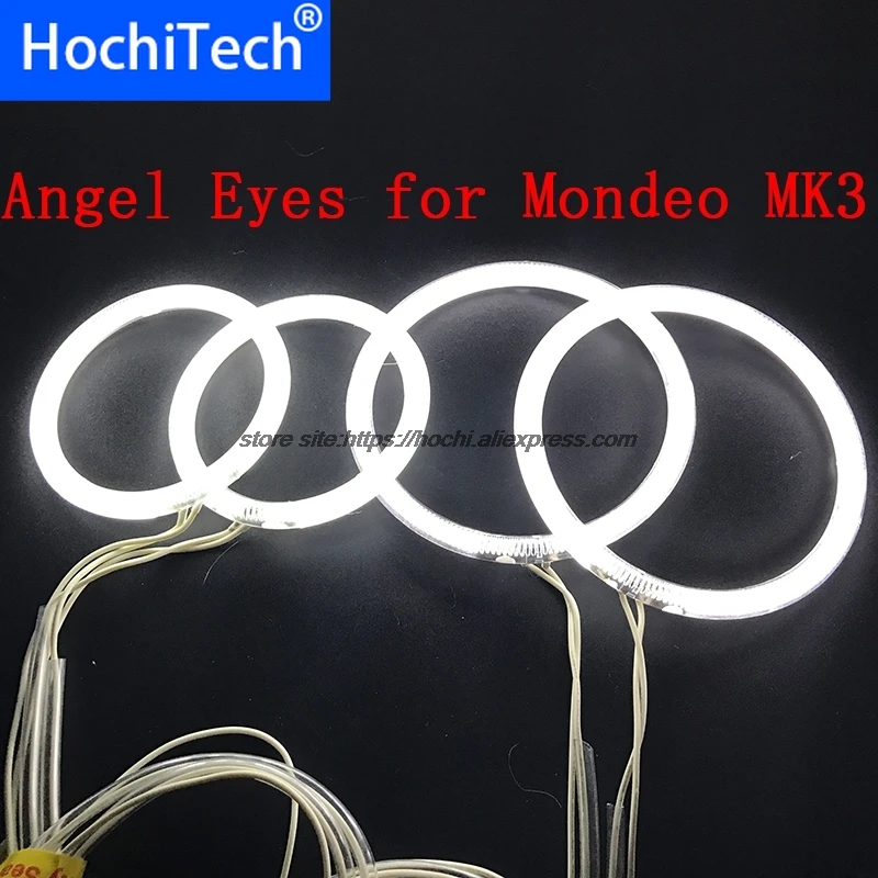 HochiTech ccfl комплект ангельских глаз белый 6000k гало кольца фара для FORD Mondeo MK3 2001 2003 2004