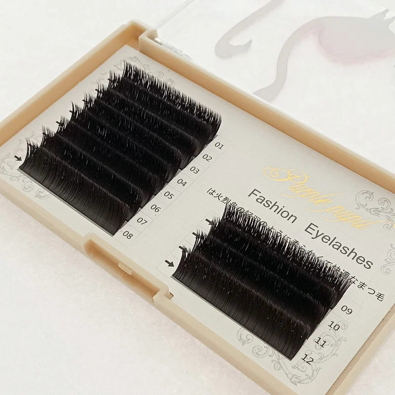 0 20 в плоские накладные ресницы для наращивания черные волосы будет двухконусные