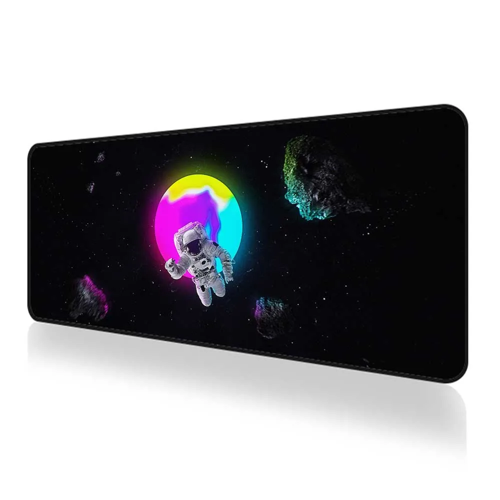 

Space Mouse Pad Gamer Keyboard Black Mousepad Anime Astronauta Carpet Table Deskmat Computer Accessories Nonslipmat DropShipping