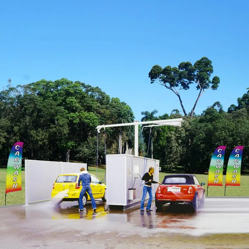 Набор для мытья автомобиля с перьями и флагом рекламный пляжный знак