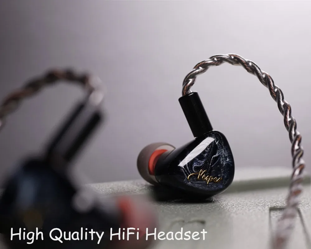 QOA Vesper 1BA + 1DD гибридные наушники вкладыши Hi Fi DJ монитор гарнитура со съемным