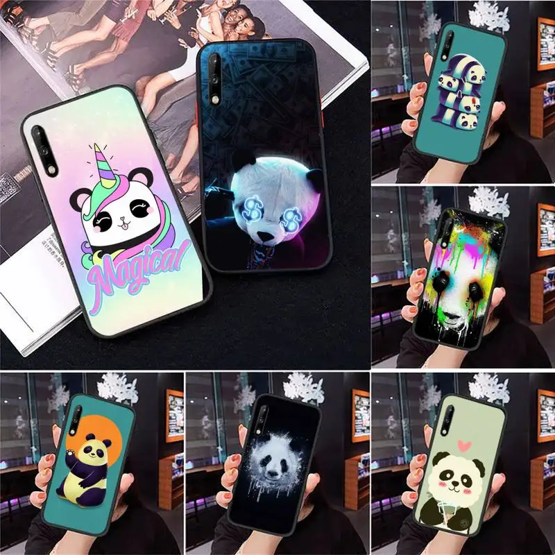 

Cute Cartoon Panda Phone Case for Huawei mate9 10 20X 30 40 pro PSmart2019