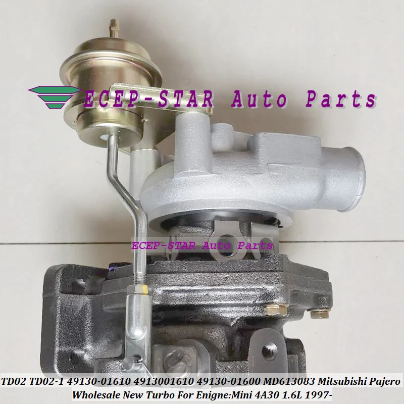 Turbo TD02 TD02-1 49130-01610 4913001610 49130-01600 MD613083 MR312649 для Mitsubishi Pajero Mini 4A30 1.6L 1997-турбокомпрессор