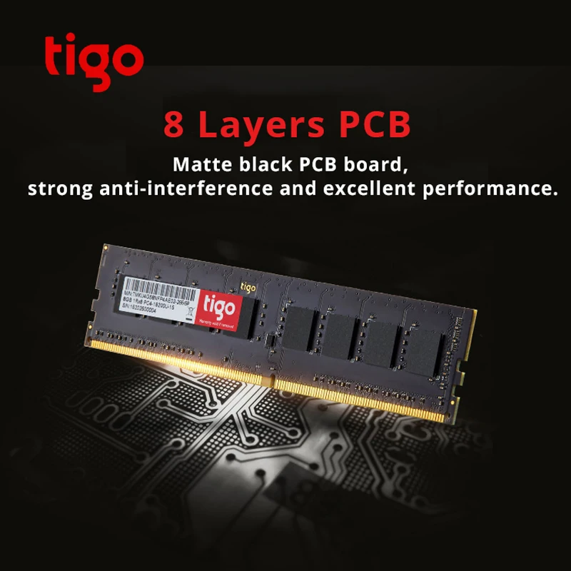Tigo DDR4 4 Гб памяти 2400 МГц DIMM Memoria pc ddr Рабочий стол совместим с 2133 память для