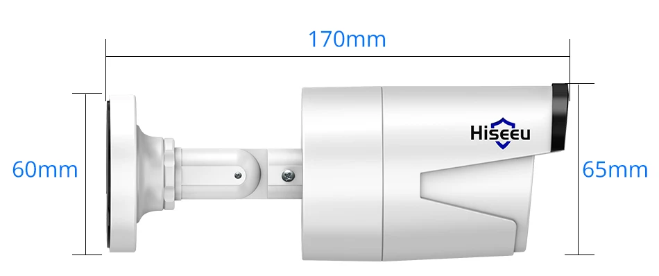 Hiseeu 4 шт./лот 4MP POE IP камера Аудио H.265 безопасности наружная Водонепроницаемая камера видеонаблюдения P2P ONVIF