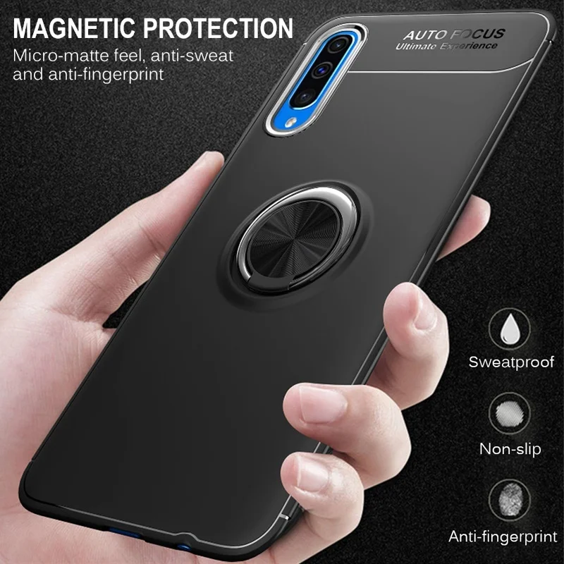 Phone Case For Samsung Note10 pro /Note10/Note 9/S10E/S9/ S 9 Plus / S8Plus Invisible Ring Stand Anti-Fingerprint Cover |