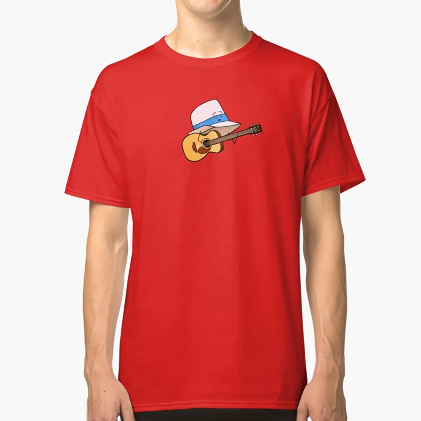 Fedora Crooner T футболка Guitar Hero Поющая певица Шляпа глупой Мультяшные инструменты