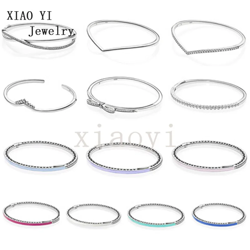 

Новинка 100%, Классическая тиара с разноцветным бантом XIAOYI 2020 S925, высококачественный Женский модный праздничный браслет с шармами, подарок