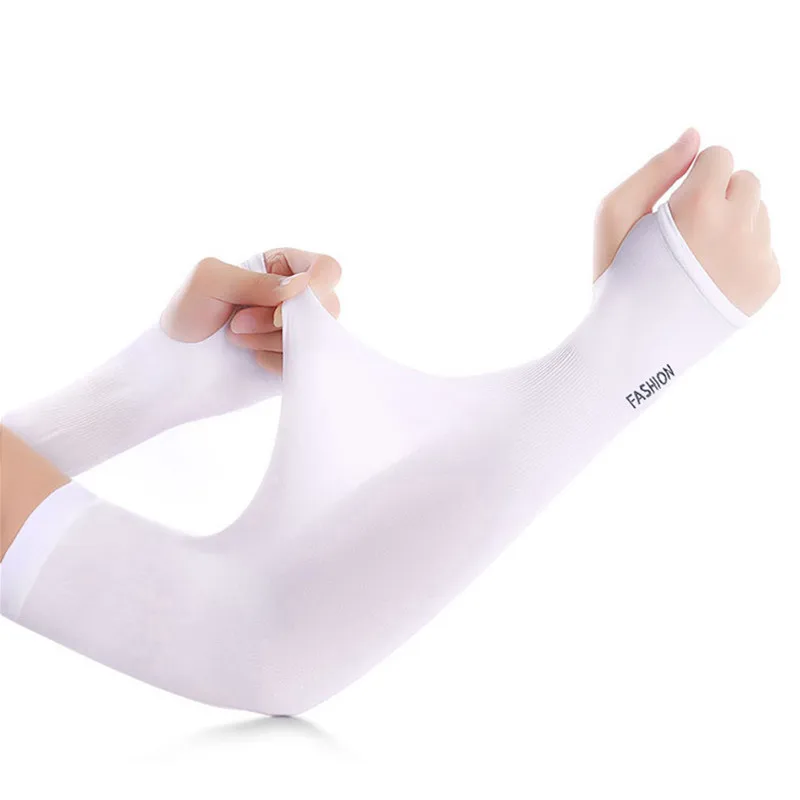 

2021 Summer Arm Sleeves Sports Sleeve Sun UV Protection Hand Cover Cooling Warmer Running Fishing Cycling mangas para brazo 2pcs
