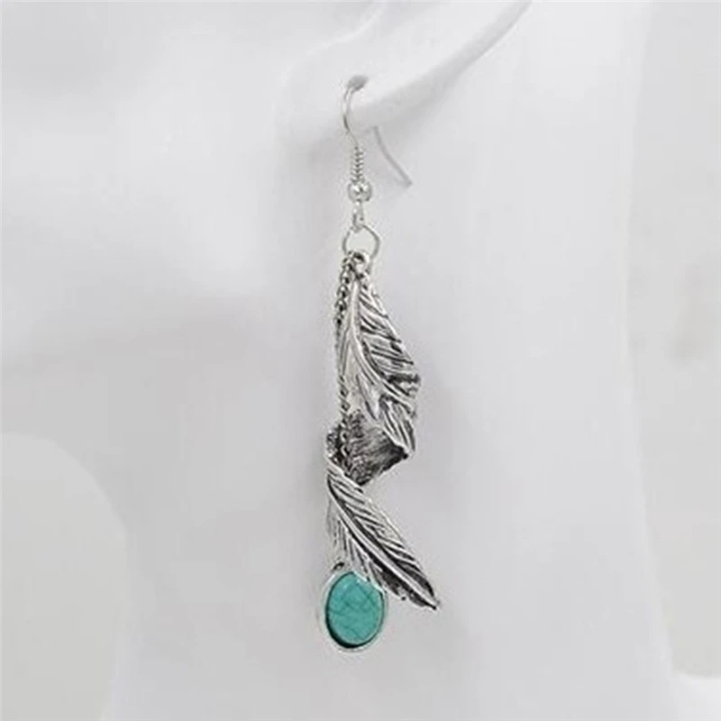 Женские винтажные серьги подвески в богемном стиле с лунным