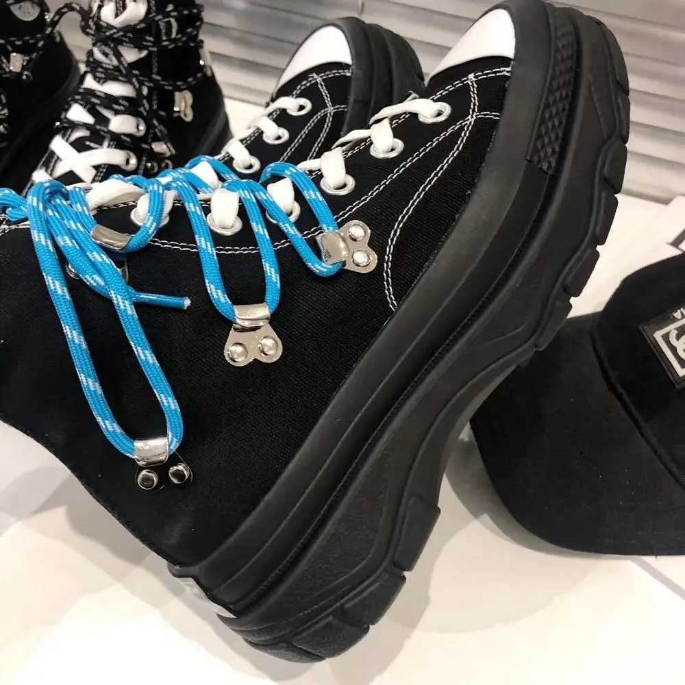 Модная дизайнерская обувь для влюбленных двухцветная на шнурках повседневные