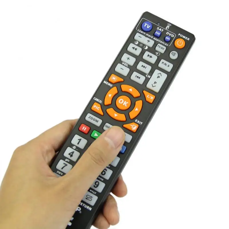 

Universal Smart L336 IR Remote Control With Learning Function Copy For TV CBL DVD SAT STB DVB HIFI TV BOX VCR STR-T