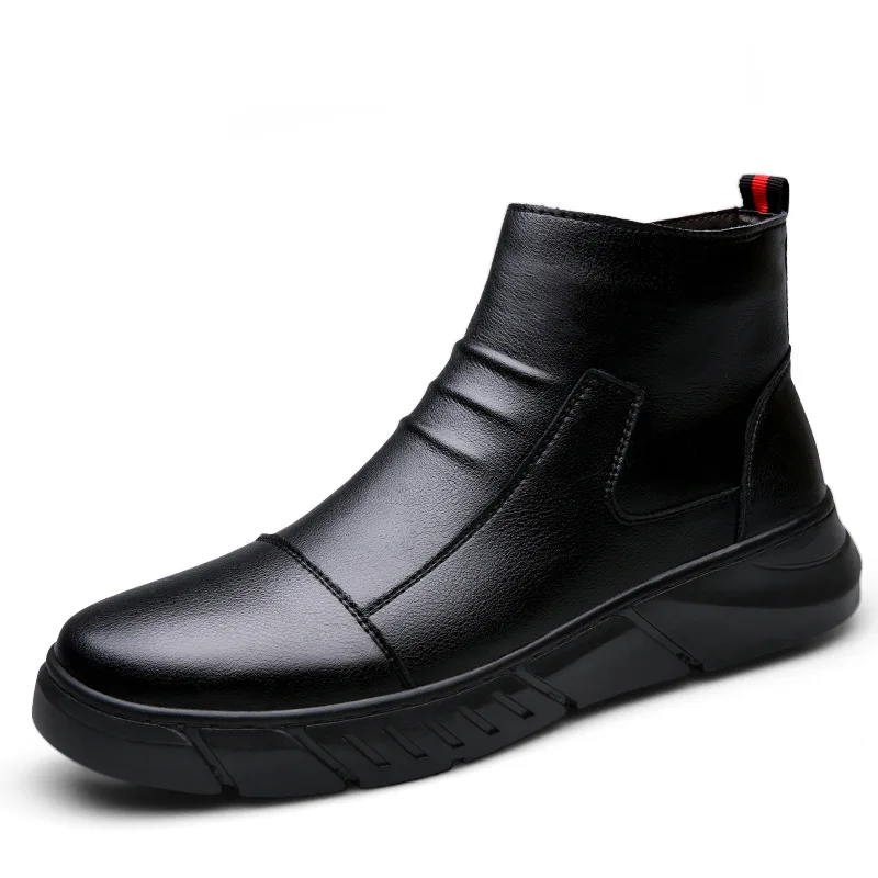 Мужские повседневные Ботинки Martin из воловьей кожи мужская обувь с высоким берцем