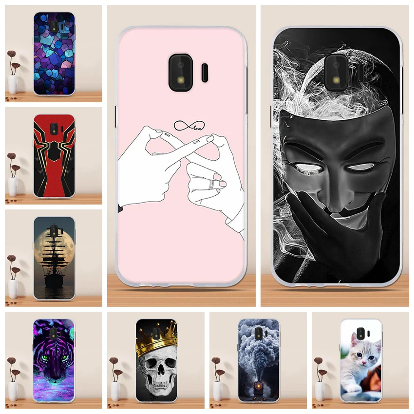 Чехол для Samsung J2 Core силиконовый чехол накладка Galaxy J260f Coque защитный из ТПУ|Бамперы|