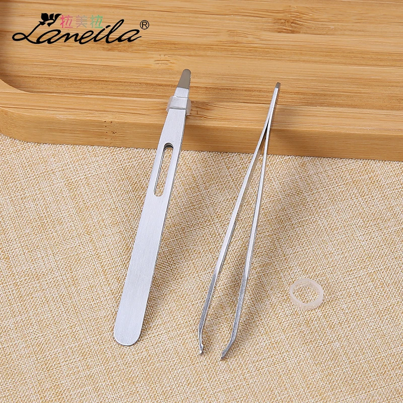 Eyebrow Clip Stainless Steel Eyebrow Pliers Eyebrow Knife Eyebrows Tool Round Head Tweezers Hairs Puller Slanted Eye Brow Clips