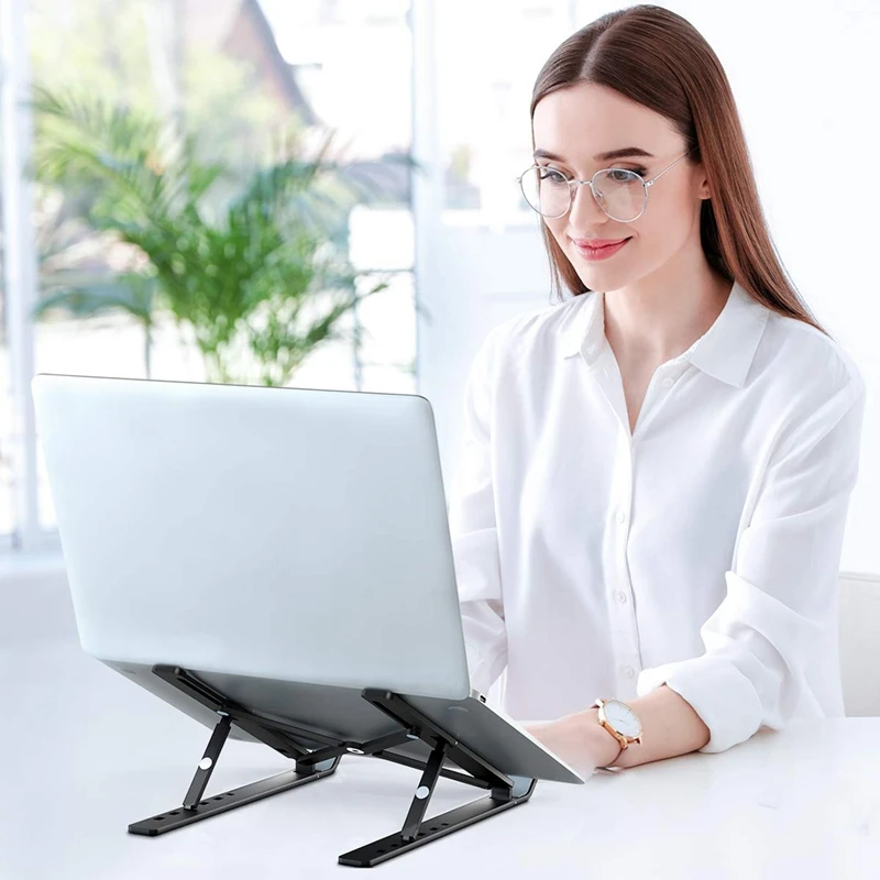 

Laptop Tablet Computer Bracket, Universal Light Adjustable Foldable Portable Laptop Stand