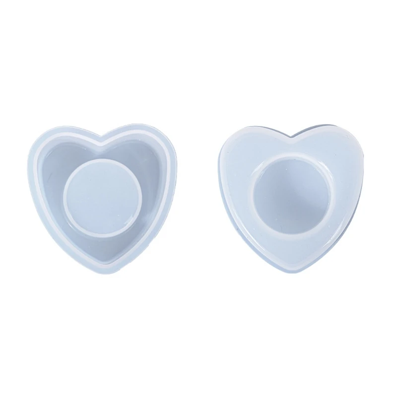 

Heart Shape Candlestick Epoxy Resin Mold Decorations Candle Holder Silicone Mold