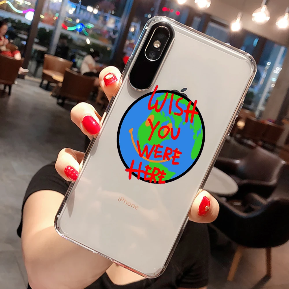 Чехол для iphone 11 12 ProMax SE X 7 XS XR Astroworld прозрачный с надписью я могу летать | Мобильные