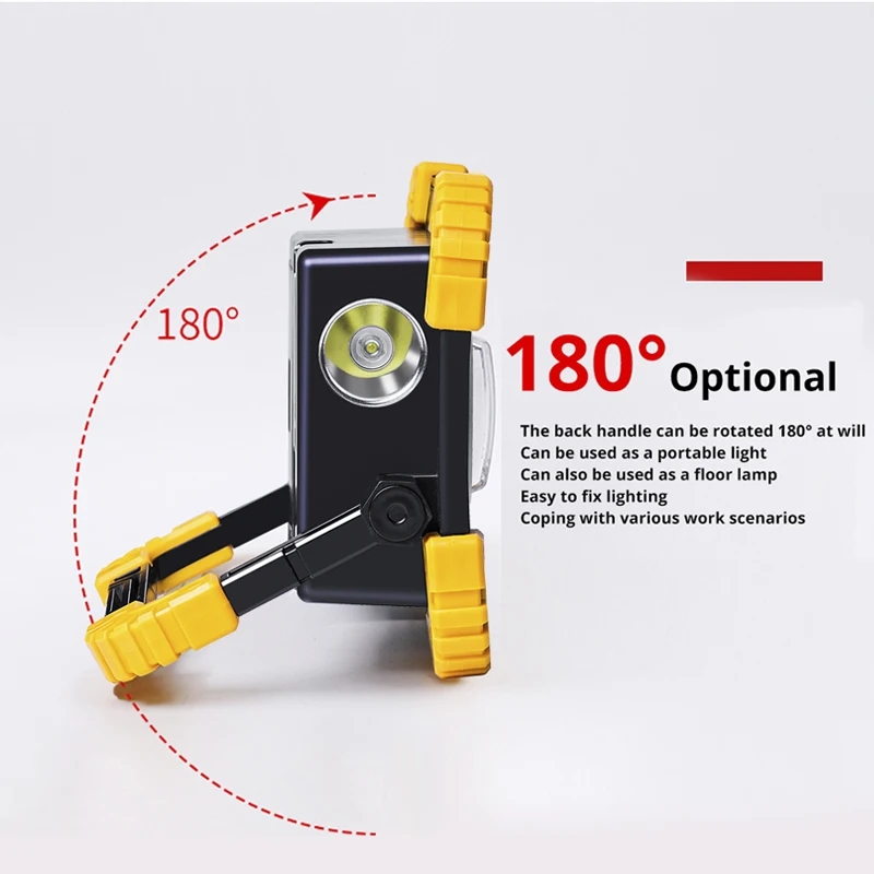 Портативный Точечный светильник с аккумулятором 18650 светодиодный фонарик в