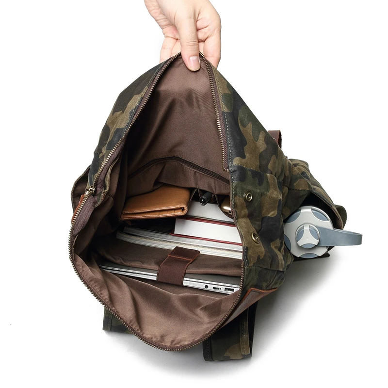 Wax waterproof camouflage outdoor climbing bag training equipment camping backpack canvas sports donkey travel | Багаж и сумки