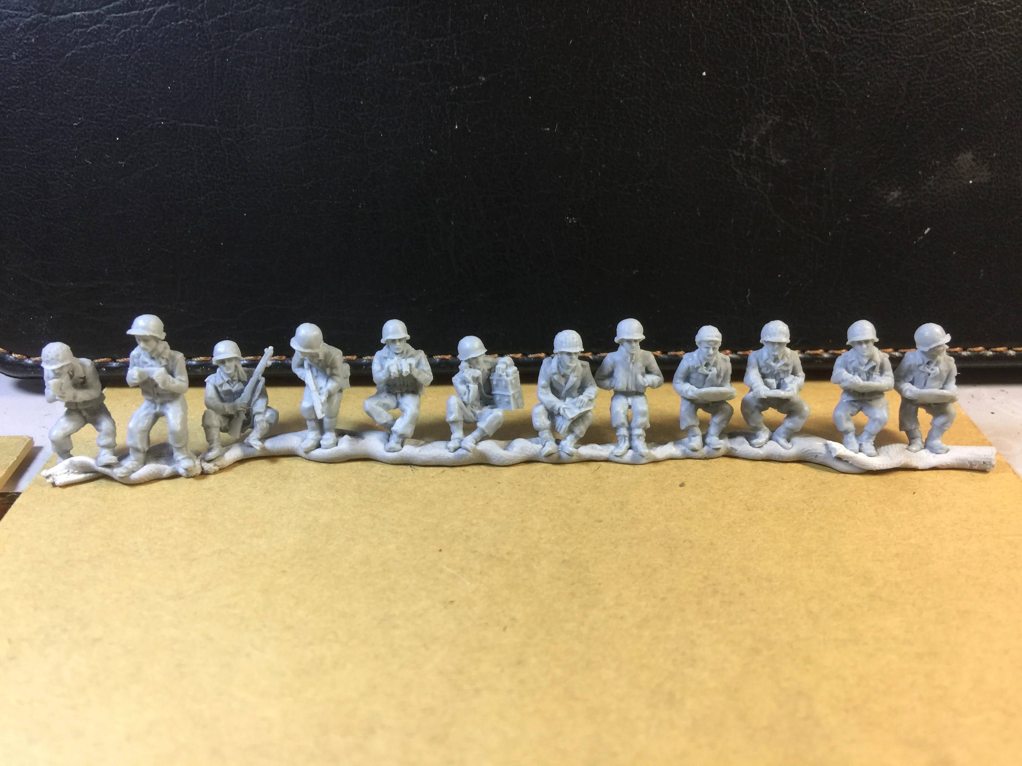 Супер мини 12 шт./компл. фигурка из смолы 1:72 Солдат Второй мировой войны США