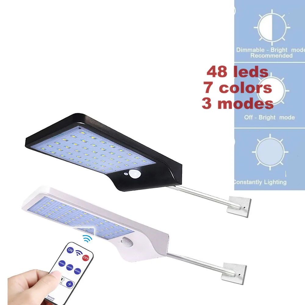 Высокое качество мощность открытый IP65 48 светодиодов Интегрированный Солнечный