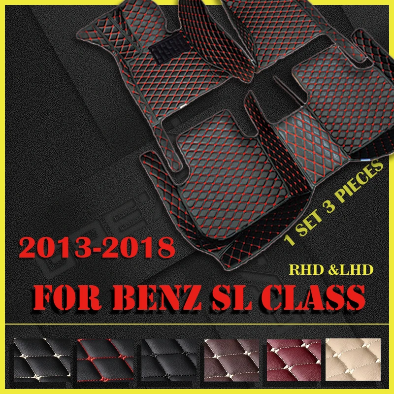 

Car floor mats for BENZ SL class R231 2013 2014 2015 2016 2017 2018 Custom auto foot Pads automobile carpet cover