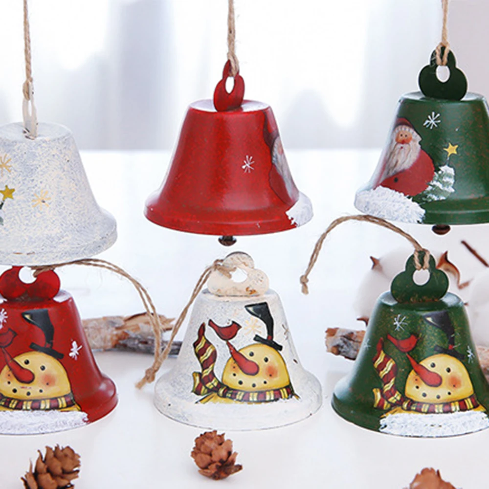 Рождественский колокольчик висячие украшения из кованого железа большой