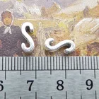 30 шт., серебряные бусины для браслета, 6 х10 мм