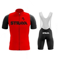 2022 strava summer men bike cycling jersey set mtb quick drying breathable undershirt cycling clothing ropa maillot ciclismo kit