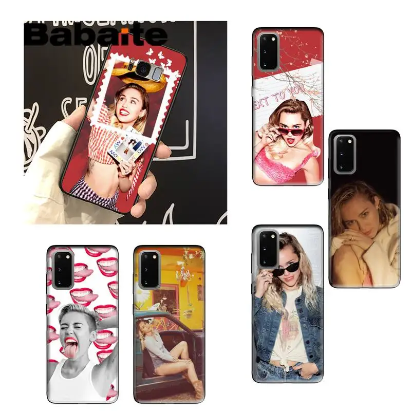 Babaite милый блестящий чехол для телефона Miley Cyrus Samsung Note 3 4 5 7 8 9 10 pro 10plus 10lite|Бамперы| |