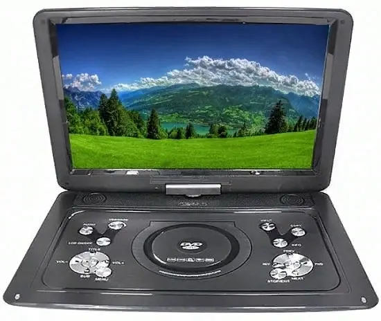 Портативный DVD-плеер Eplutus EP-1516T c цифровым тюнером DVB-T2 16'' TFT - LCD экран 1920х1080