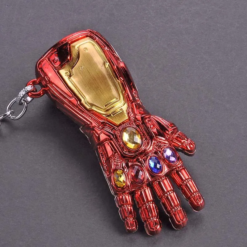 Captain Marvel Keychain Ring Avengers Thor Hammer Key Chain Thanos Infinity Gauntlet Keychains Cap Keyring Women Metal | Украшения и