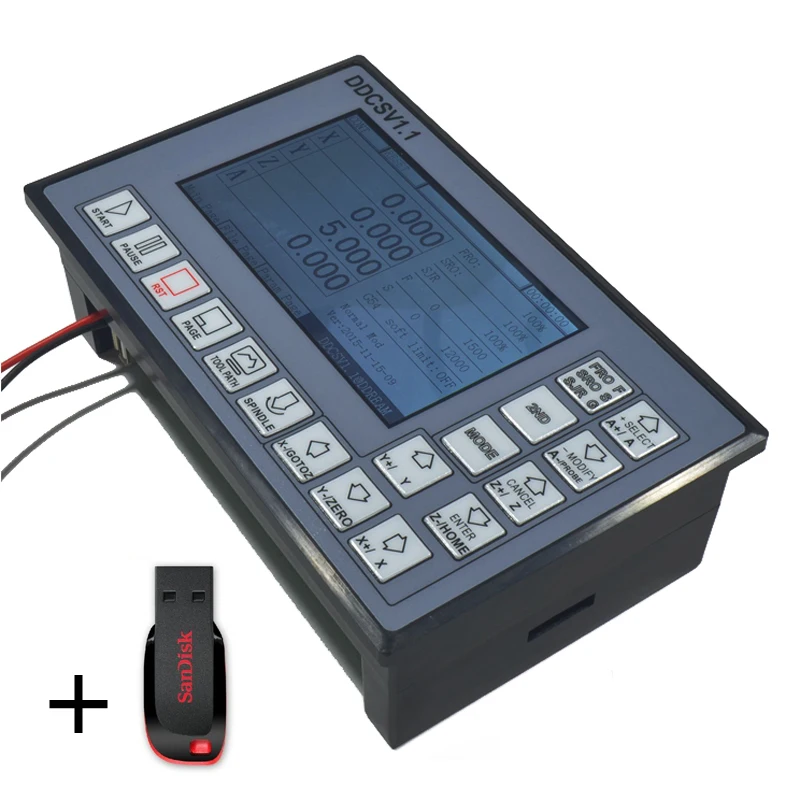 CNC Управление Системы USB 500 кГц 3 оси движения Тонкопленочных транзисторах на